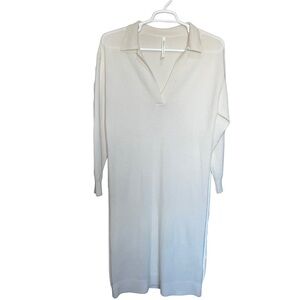 Aritzia The Group by Babaton Circuit Merino
Wool Polo Collared Sweater Dress Sm